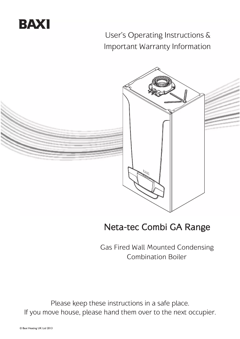 Image de la première page du manuel de l'appareil Neta-tec Combi 24 GA