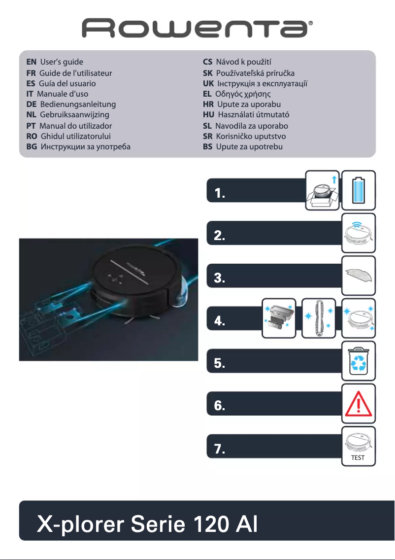 Página 1 del manual Manual de usuario Rowenta X-Plorer Serie 120 RR7877WH