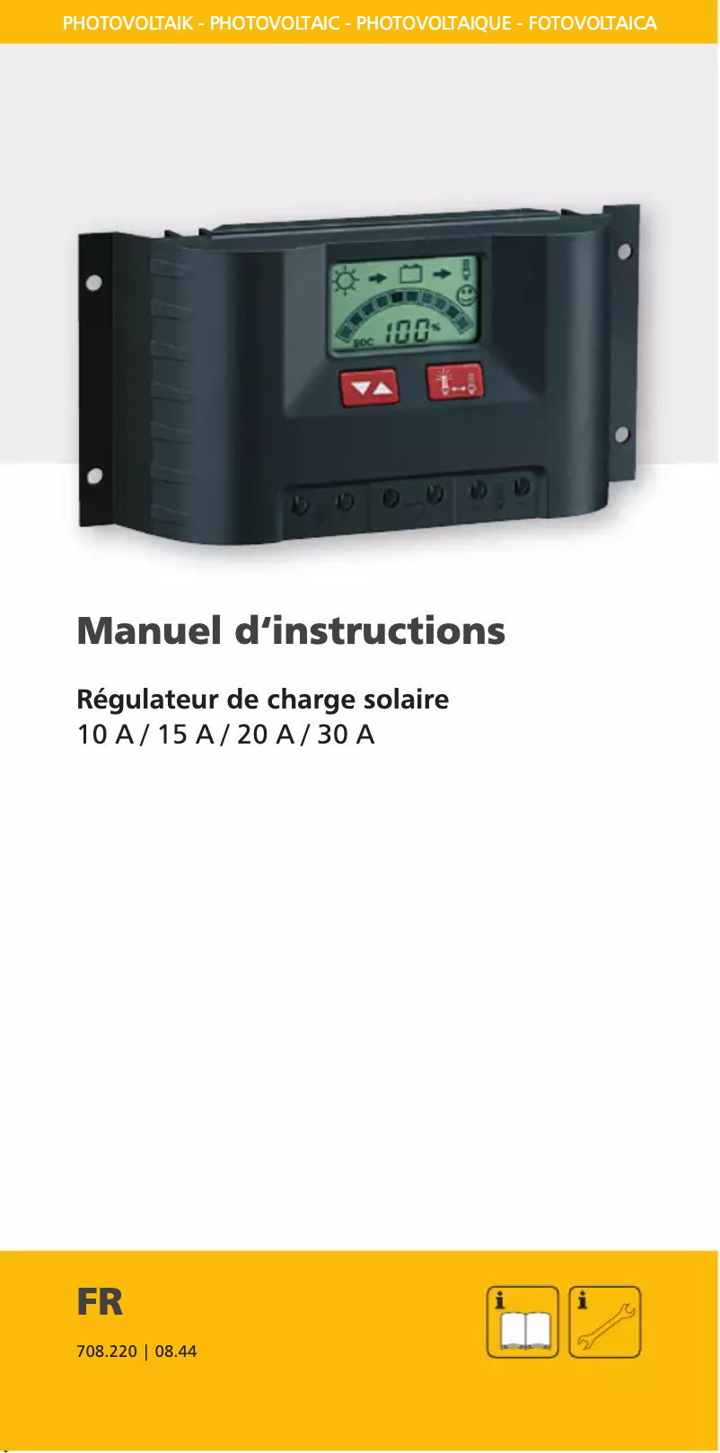 Page n°1 - Manuel utilisateur Steca PR 3030