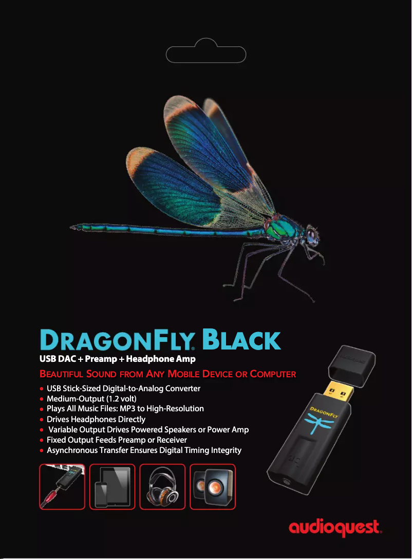 Page n°1 - Fiche technique AudioQuest DragonFly Black v1.5