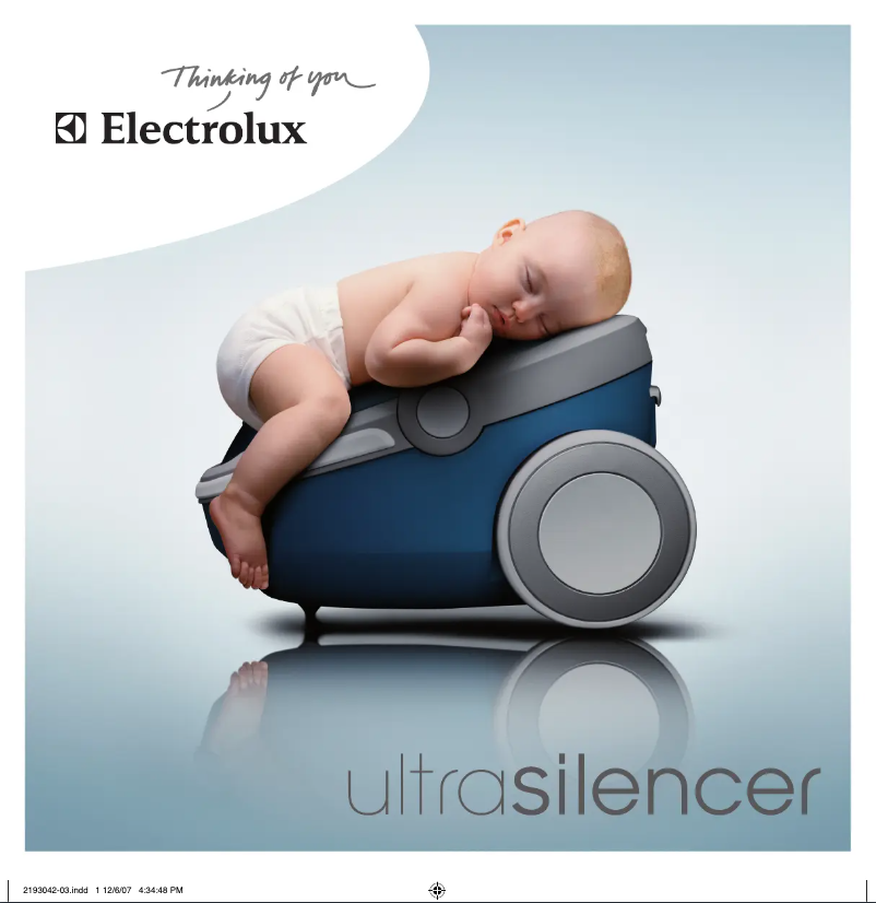 Page 1 de la notice Manuel utilisateur Electrolux UltraSilencer ZUS3385P