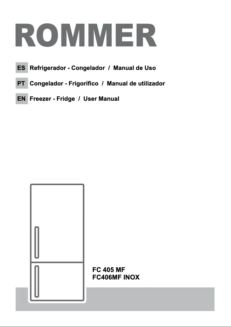 Page 1 de la notice Manuel utilisateur Rommer FC 406 MF INOX