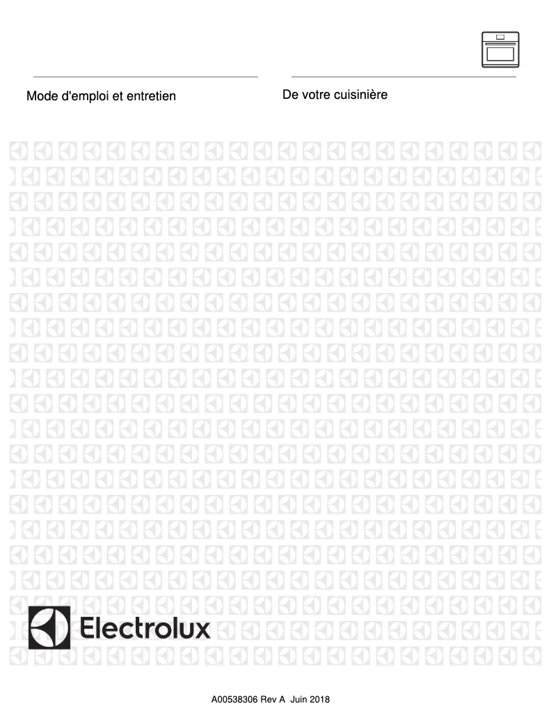 Page n°1 - Manuel utilisateur Electrolux EI30EW38TS