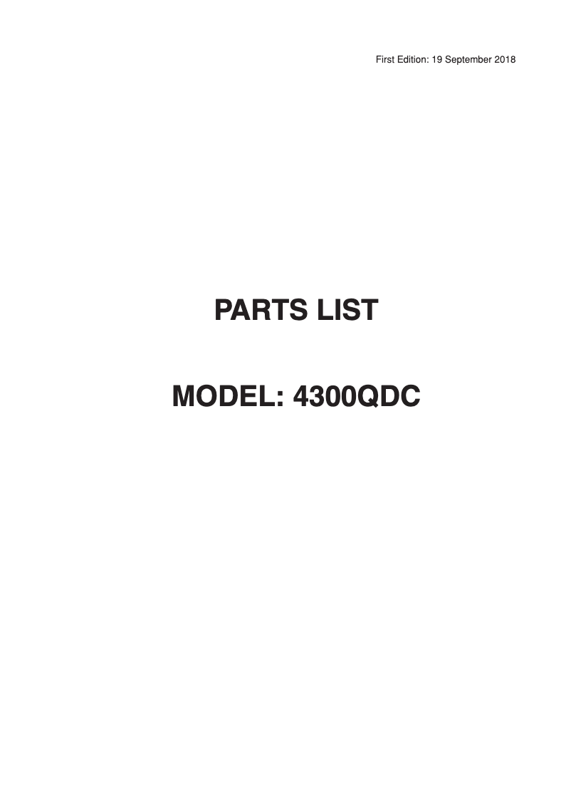 Page 1 de la notice Fiche technique Janome 4300QDC