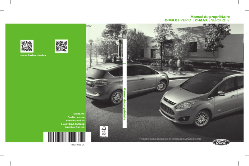 Page n°1 - Manuel utilisateur Ford C-Max Hybrid (2017)