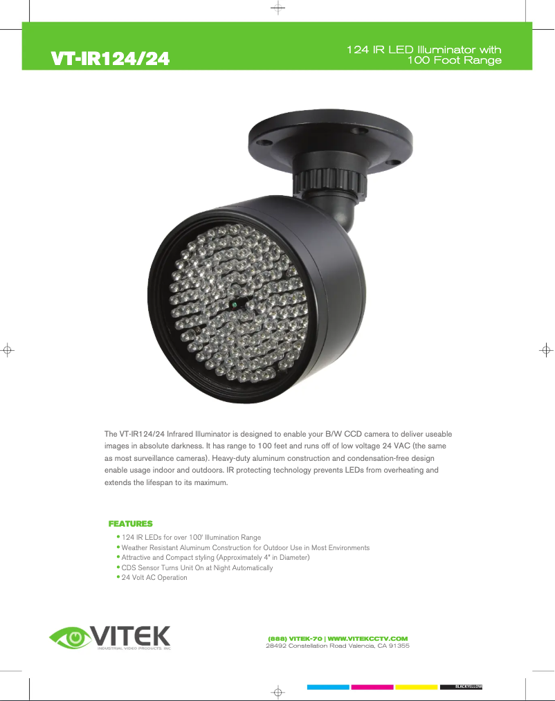 Page 1 de la notice Manuel utilisateur Vitek VT-IR124/24