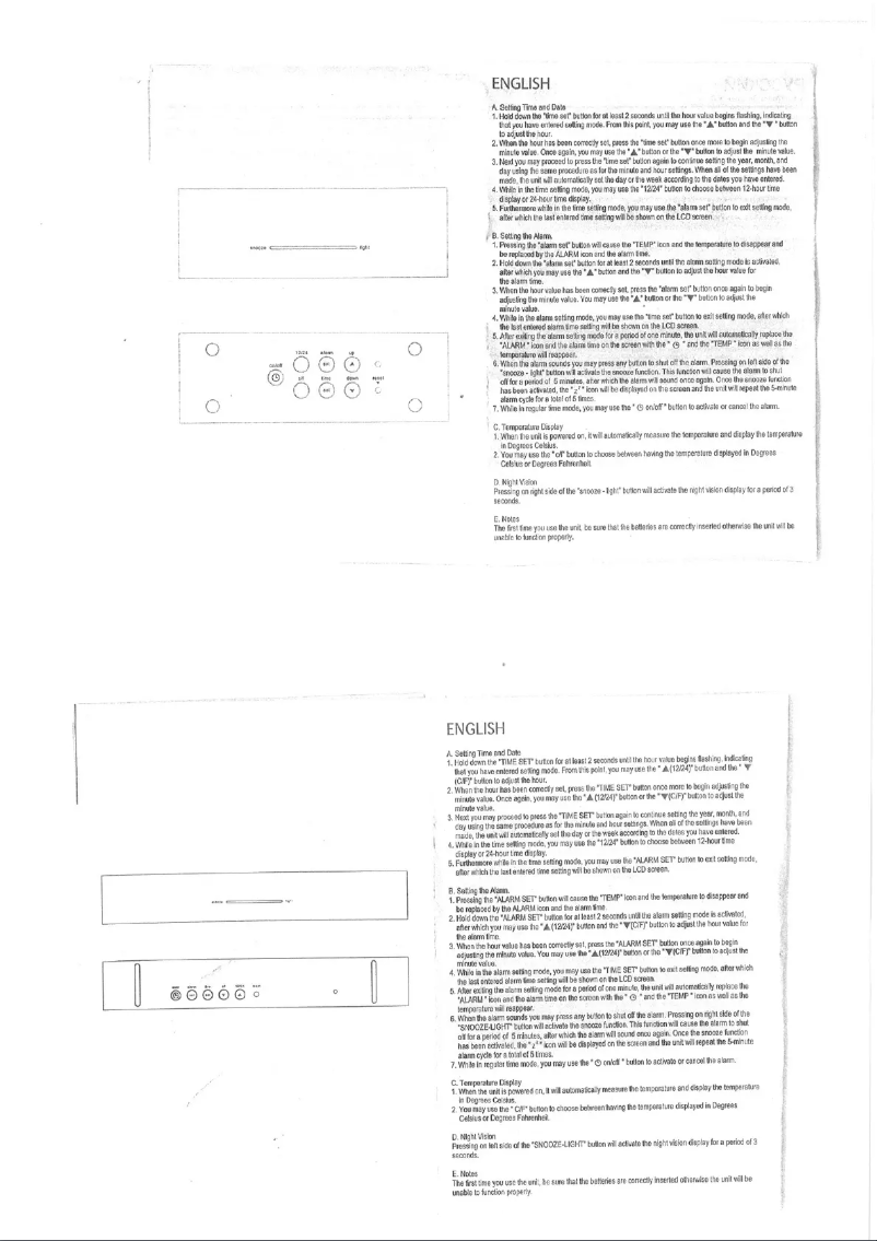 Page n°1 - Manuel utilisateur Lexon Jet Travel Clock
