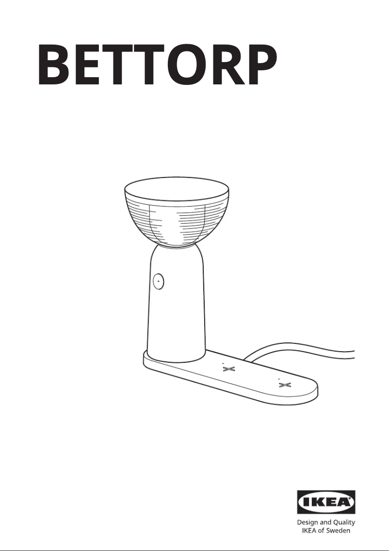 Page 1 de la notice Manuel utilisateur Ikea BETTORP 105.045.47