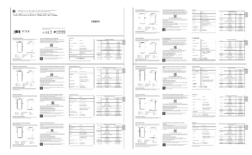 Page 1 de la notice Manuel utilisateur Oppo A72