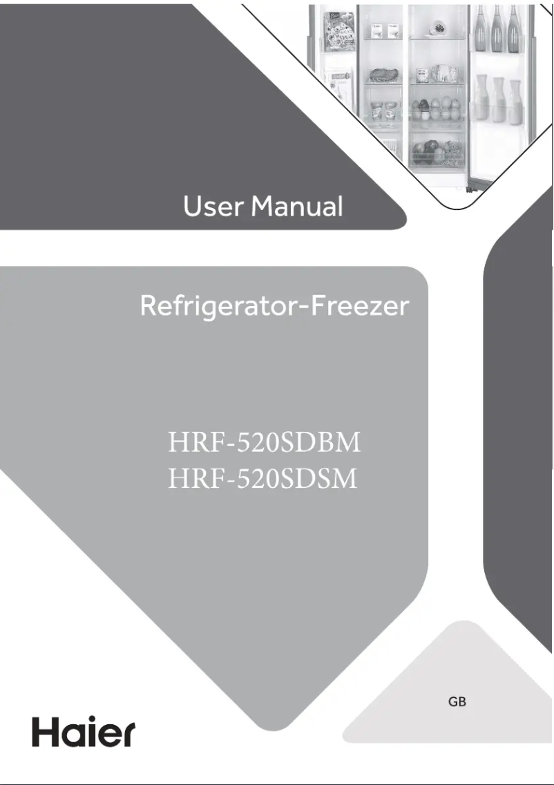 Page 1 de la notice Manuel utilisateur Haier HRF-520SDBM