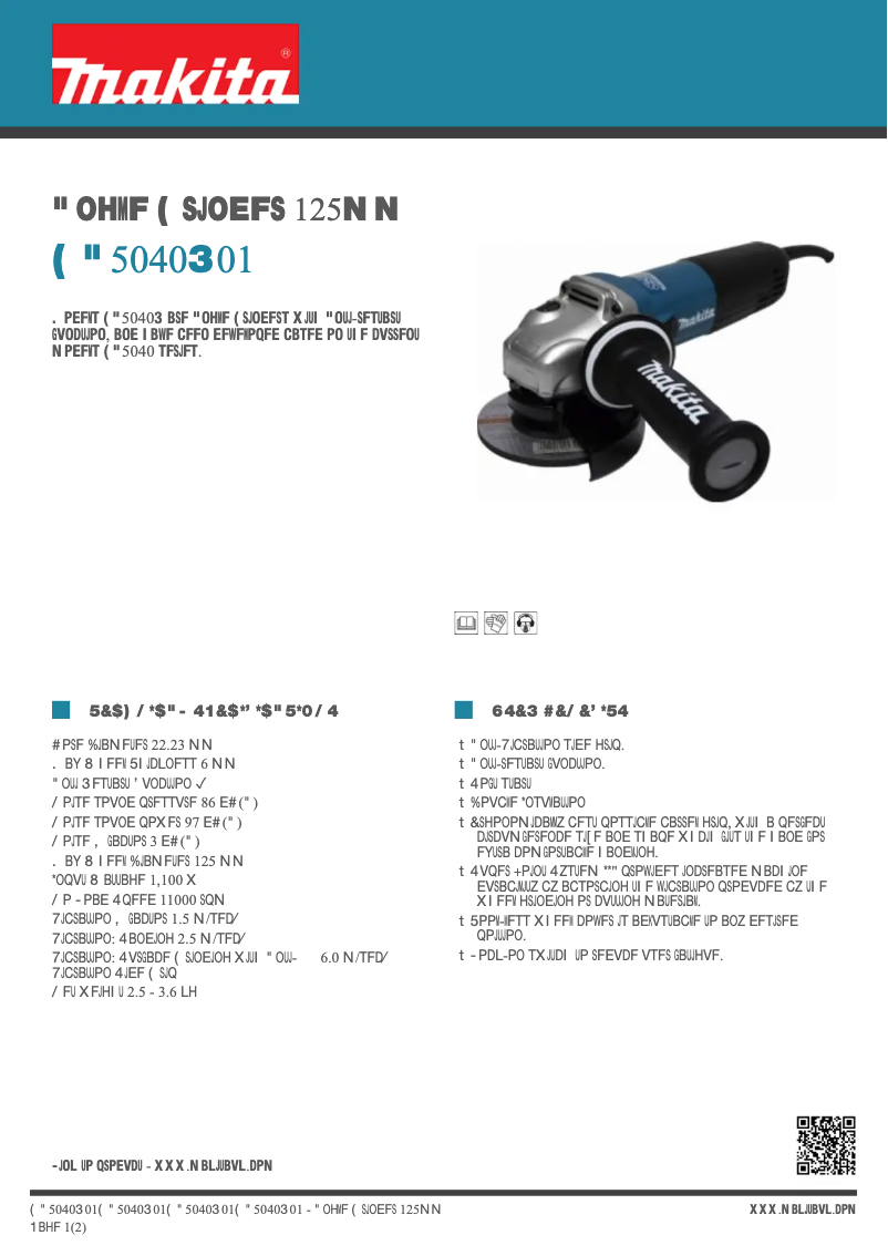 Image de la première page du manuel de l'appareil GA5040R01