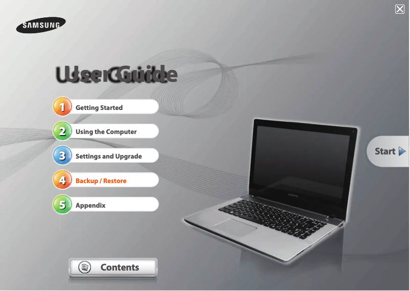 Page 1 de la notice Manuel utilisateur Samsung NP-SF311H