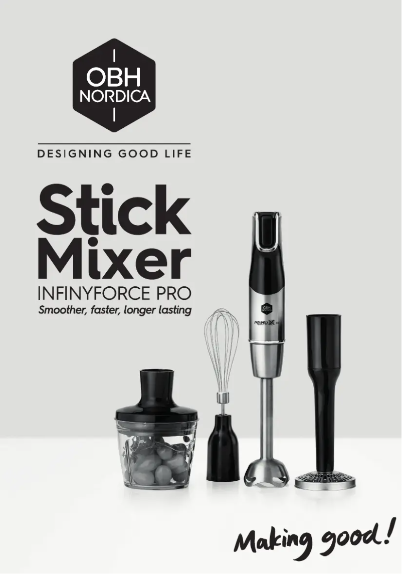 Page 1 de la notice Manuel utilisateur OBH Nordica Infiny Force Pro HN95HDS0