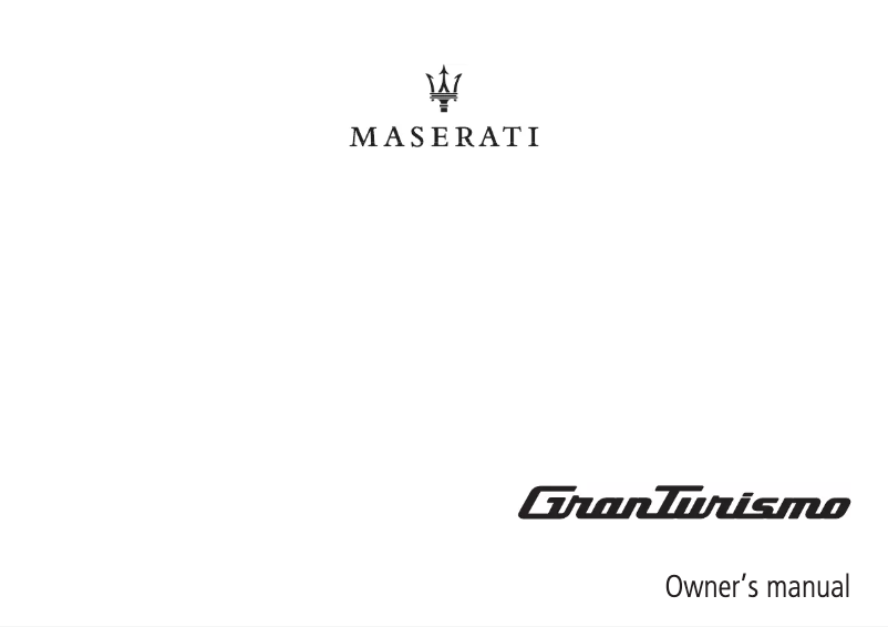 Image de la première page du manuel de l'appareil Granturismo (2020)