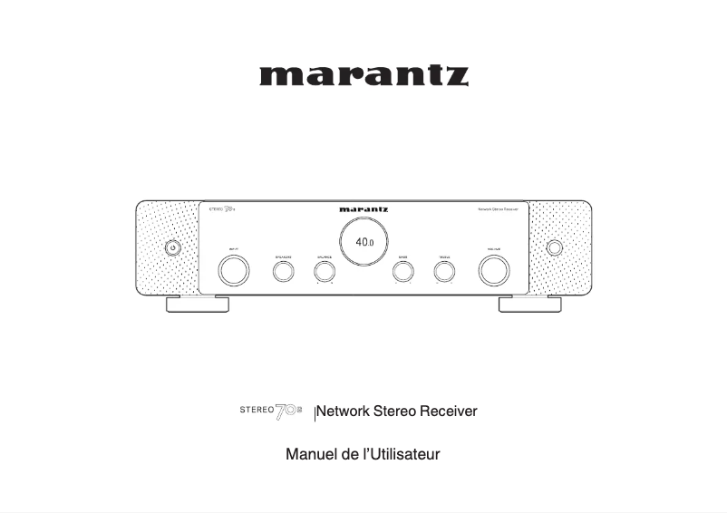 Page 1 de la notice Manuel utilisateur Marantz Stereo 70s