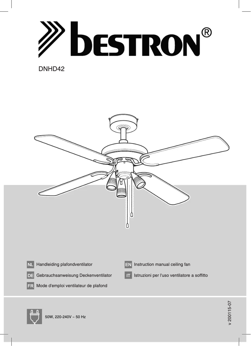 Image de la première page du manuel de l'appareil DNHD42