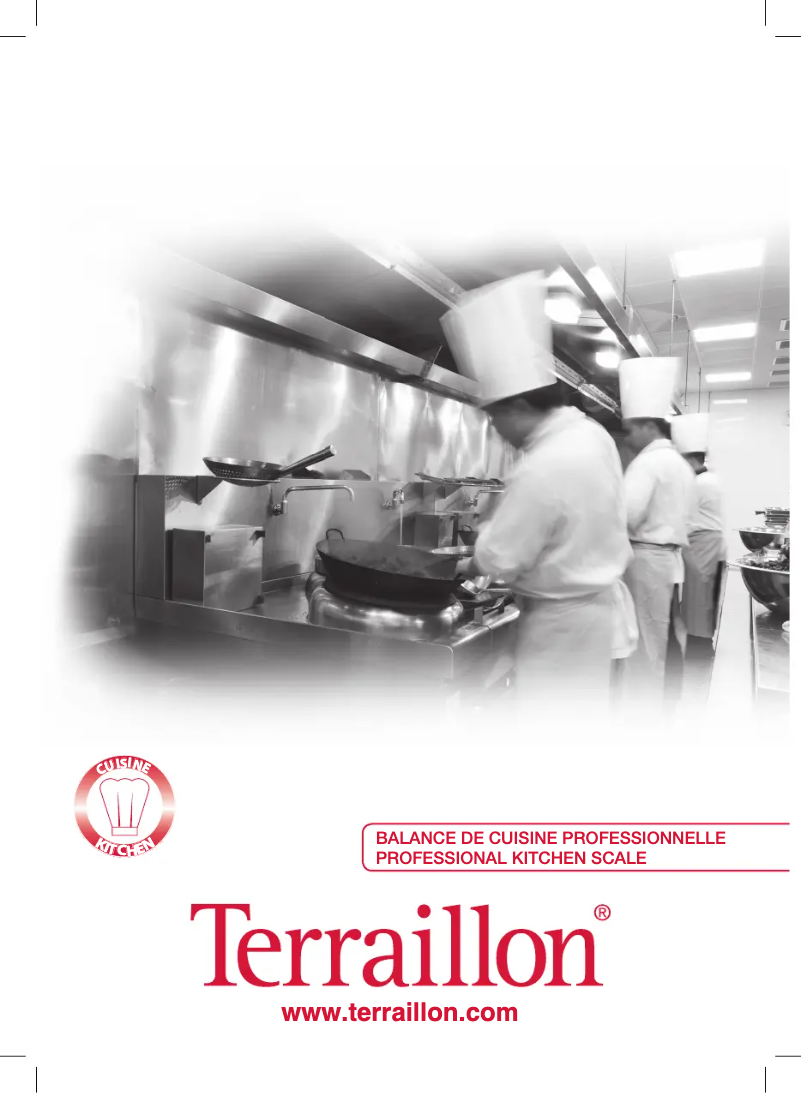 Page n°1 - Manuel utilisateur Terraillon Pro 15