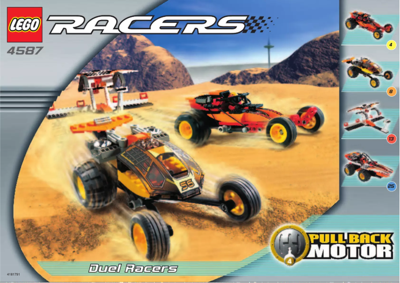 Page 1 de la notice Manuel utilisateur Lego Racers 4587