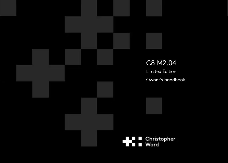 Image de la première page du manuel de l'appareil C8 M2.04 Limited Edition