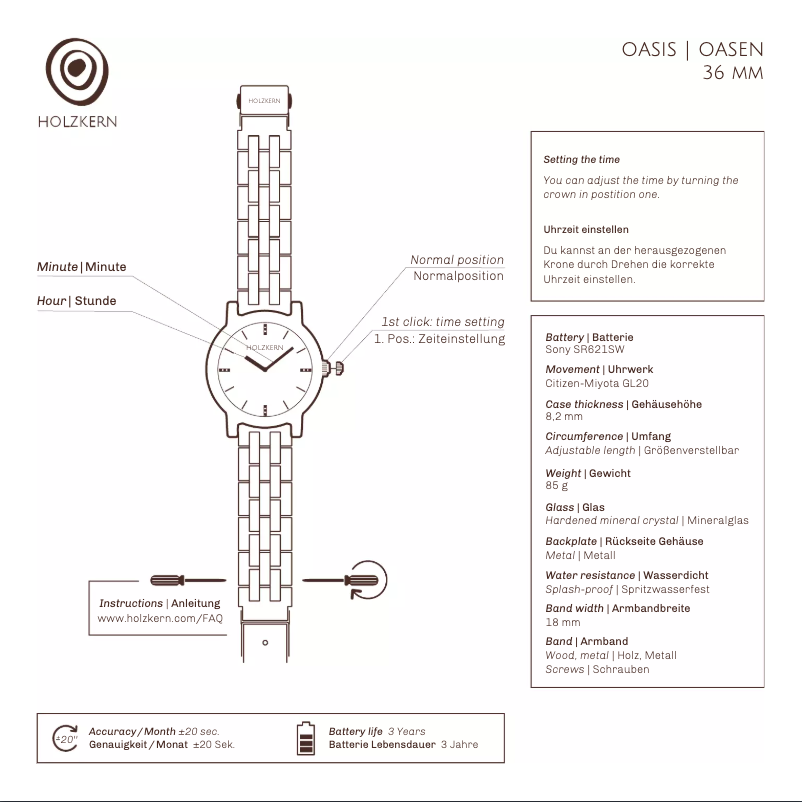 Image de la première page du manuel de l'appareil Chebika