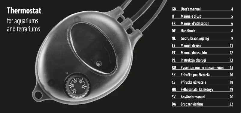 Page 1 de la notice Manuel utilisateur Ferplast Hydroset