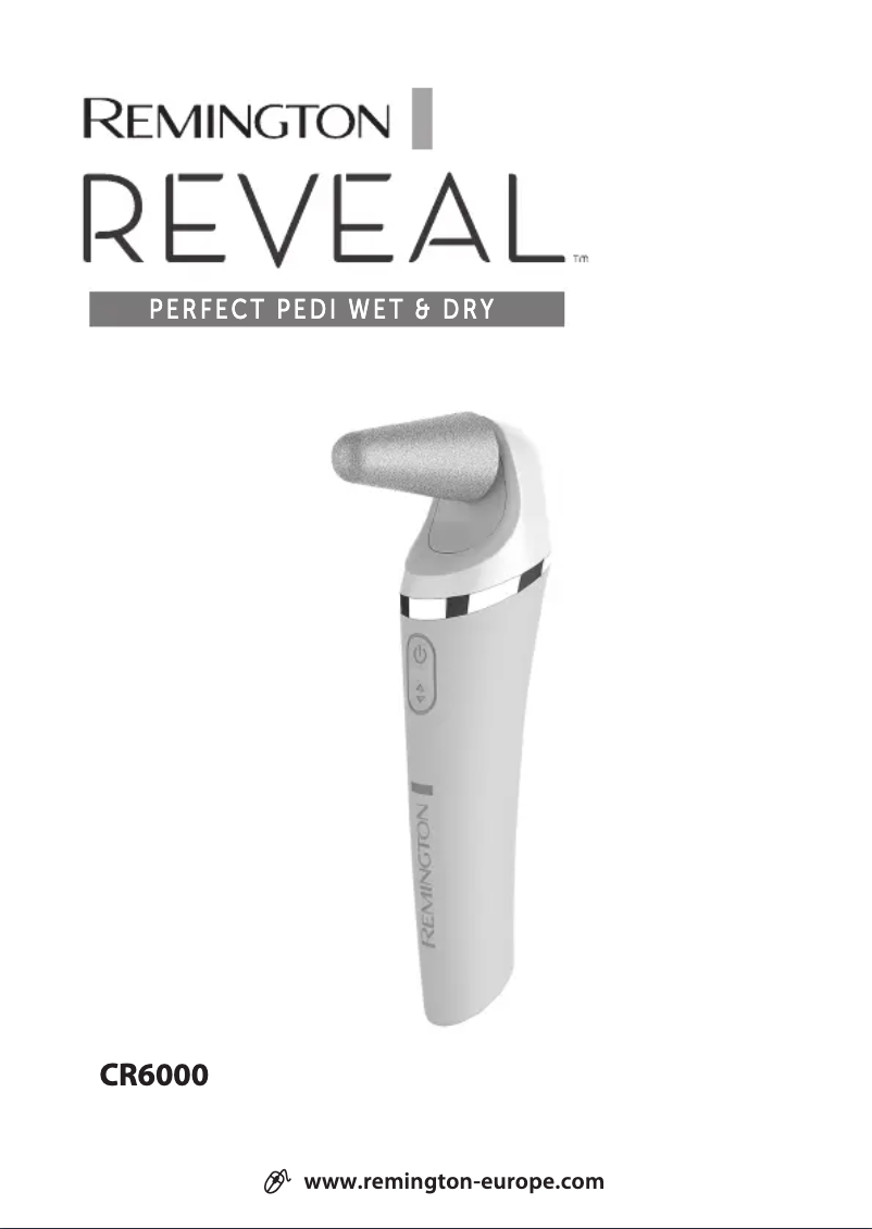 Page 1 de la notice Manuel utilisateur Remington Perfect Pedi Wet & Dry CR6000