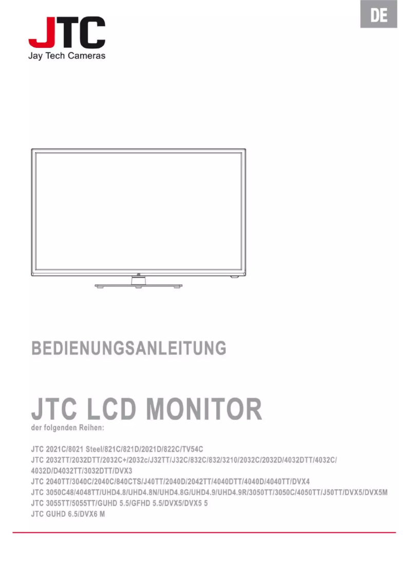Page 1 de la notice Manuel utilisateur JTC LED TV JTC 2032C