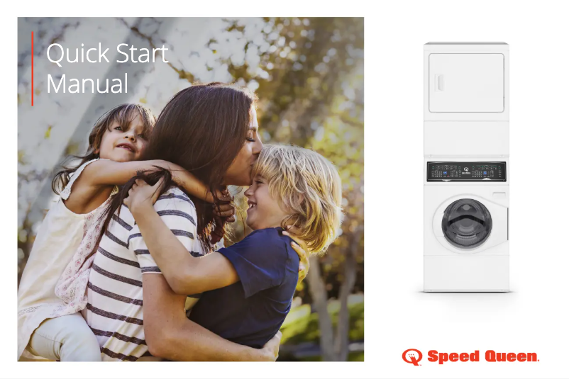 Page 1 de la notice Guide de démarrage rapide Speed Queen SF7007WG