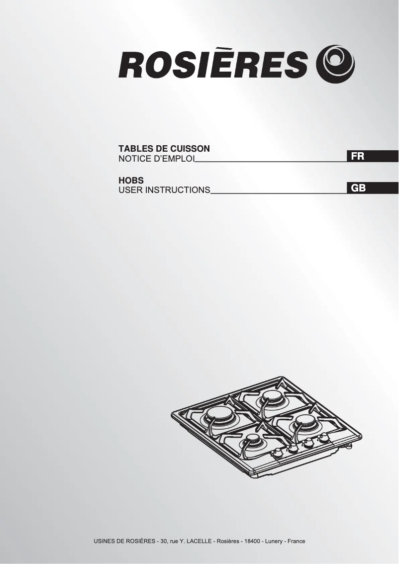 Página 1 del manual Manual de usuario Rosieres RTT 640 SAVF