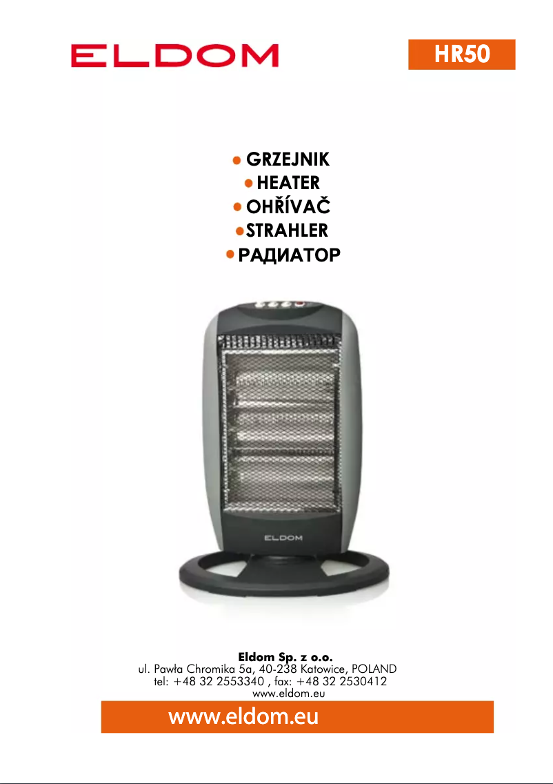 Página 1 del manual Manual de usuario Eldom HR50