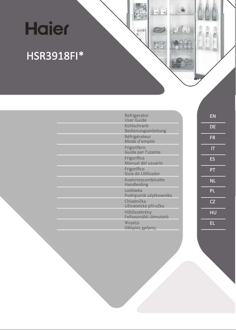 Page n°1 - Manuel utilisateur Haier HSR3918FIPG