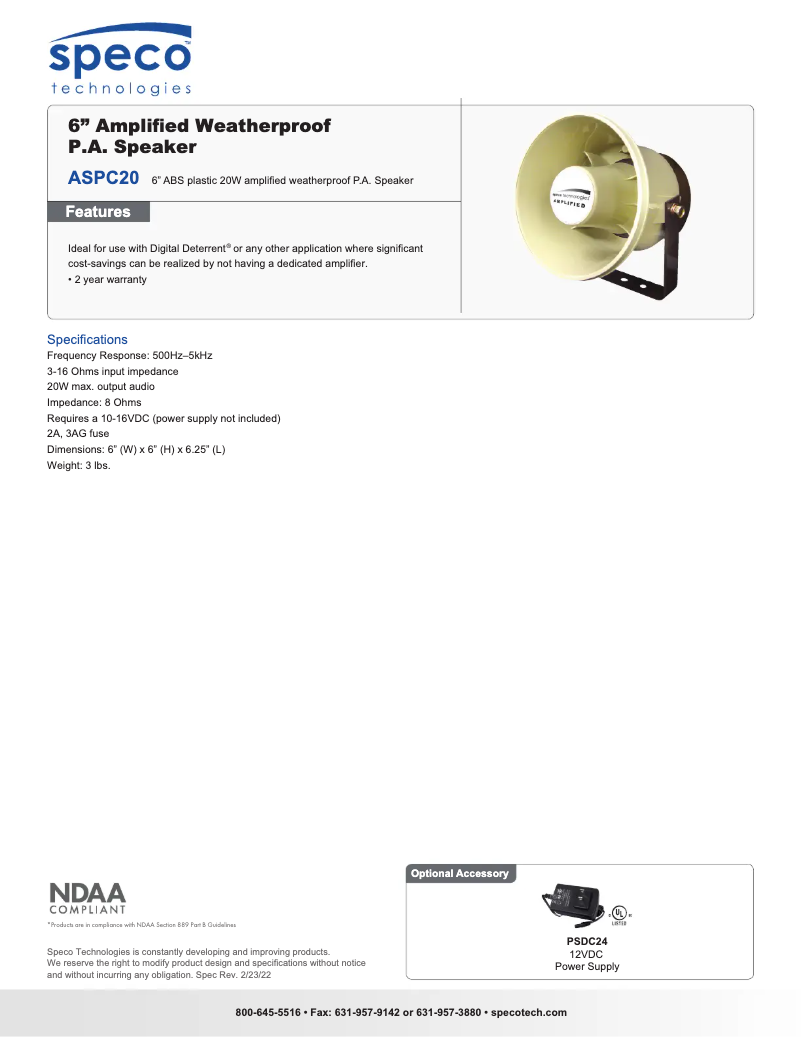 Image de la première page du manuel de l'appareil ASPC20