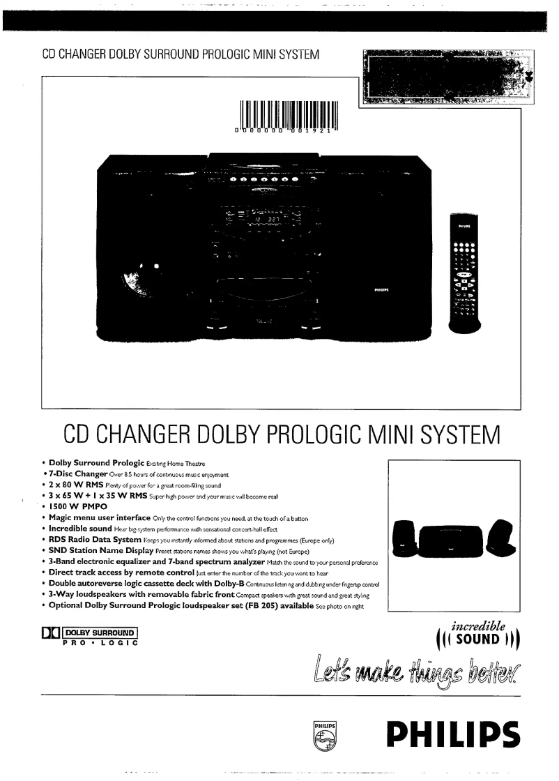 Página 1 del manual Manual de usuario Philips FW670P