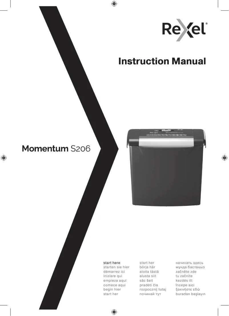 Página 1 del manual Manual de usuario Rexel Momentum S206