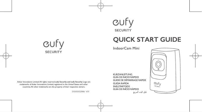 Page n°1 - Manuel utilisateur Eufy Indoor Cam Mini 2K