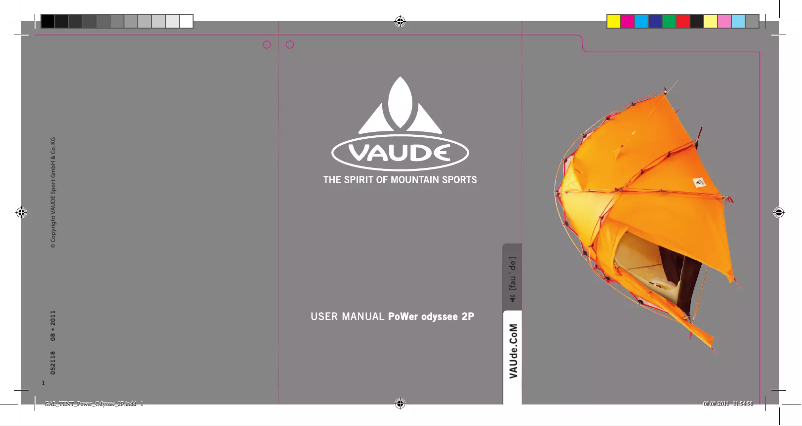 Page 1 de la notice Manuel utilisateur Vaude Power Odyssee 3P