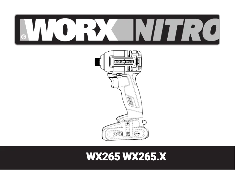 Page 1 de la notice Manuel utilisateur Worx WX265