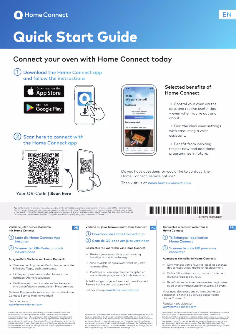 Page 1 de la notice Manuel utilisateur Neff B44CR21G0K