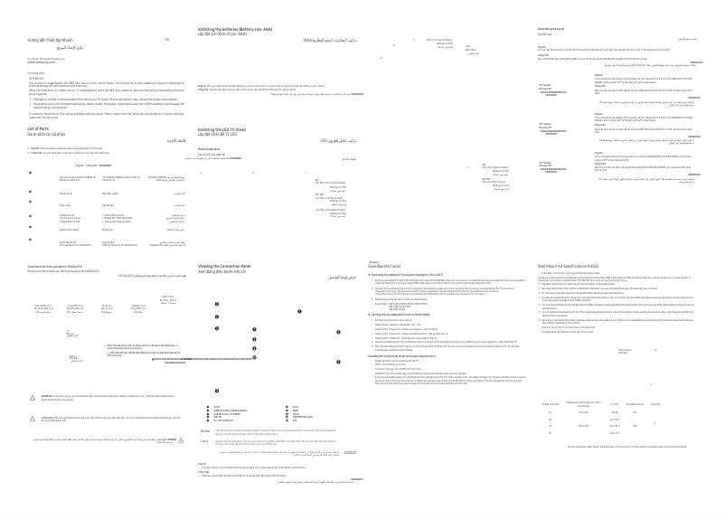 Page 1 de la notice Manuel utilisateur Samsung HG49AJ570MK