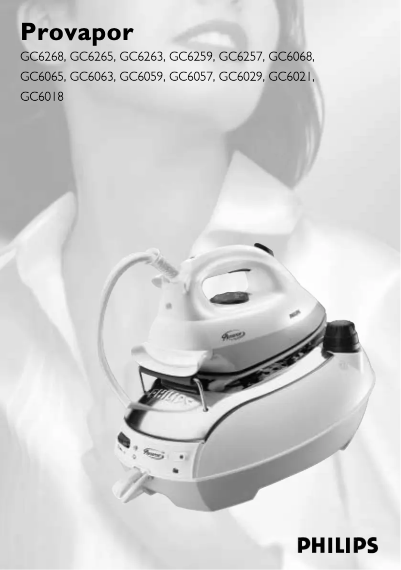 Page n°1 - Manuel utilisateur Philips Provapor GC6068
