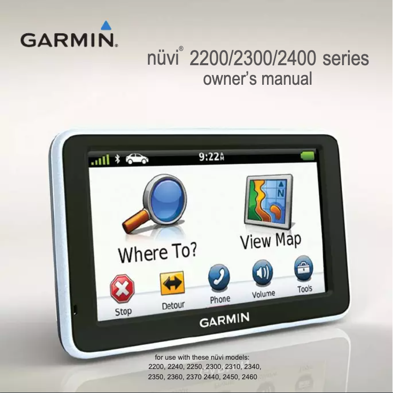 Page n°1 - Manuel utilisateur Garmin nüvi 2250