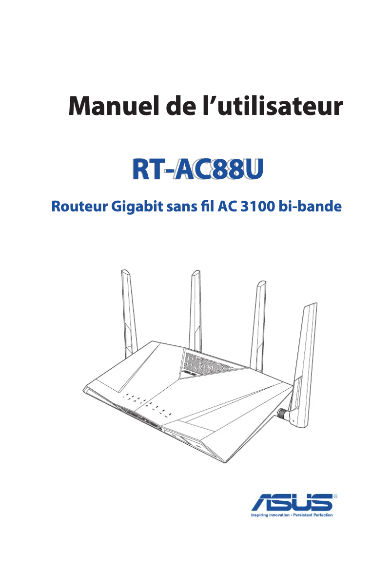Image de la première page du manuel de l'appareil RT-AC88U