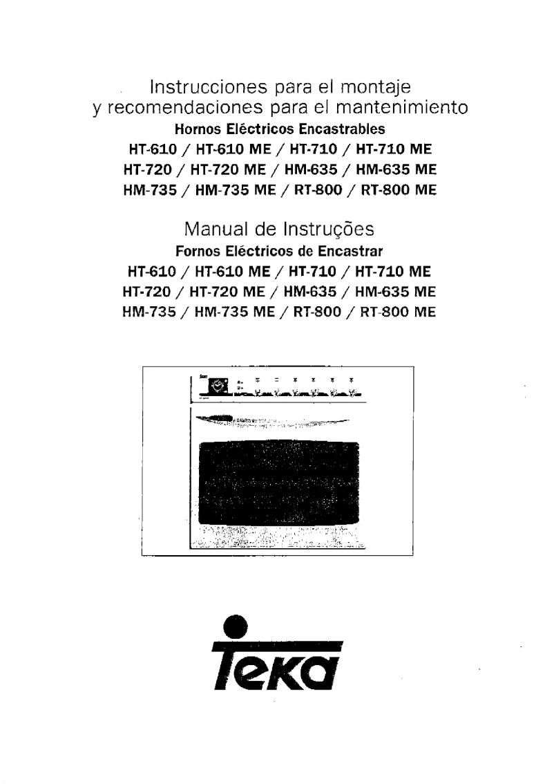 Image de la première page du manuel de l'appareil RT 800