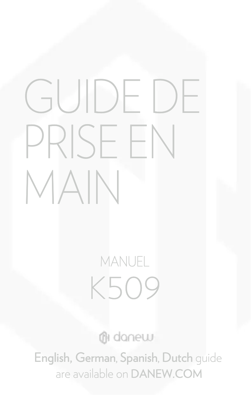 Page n°1 - Manuel utilisateur Danew Konnect 509