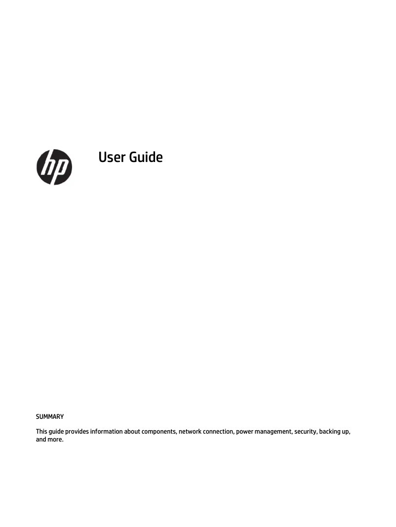 Página 1 del manual Manual de usuario HP Victus 15L