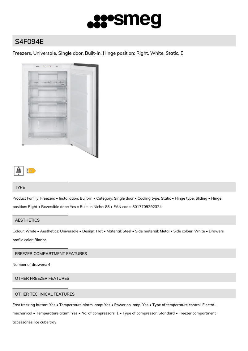 Image de la première page du manuel de l'appareil S4F094E