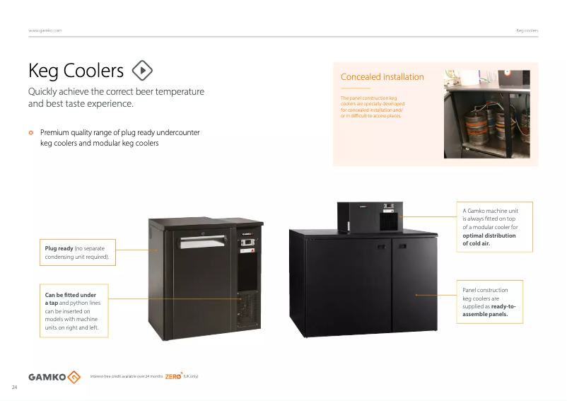 Page 1 de la notice Brochure Gamko FK2-25/8R