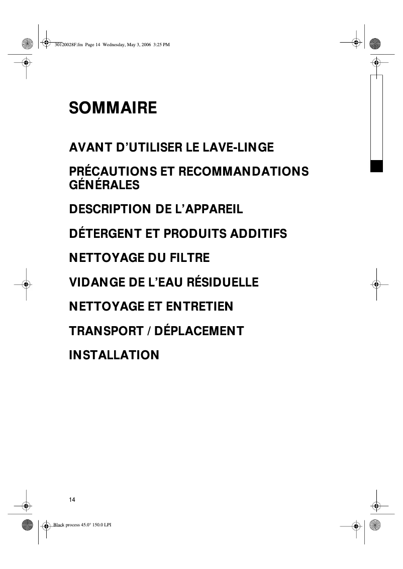 Image de la première page du manuel de l'appareil AWG5060