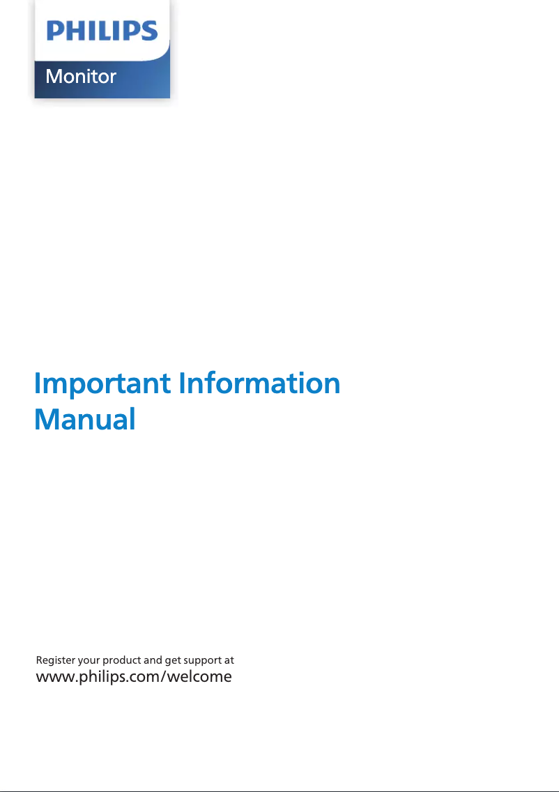 Page n°1 - Manuel utilisateur Philips V Line 200V4LAB2