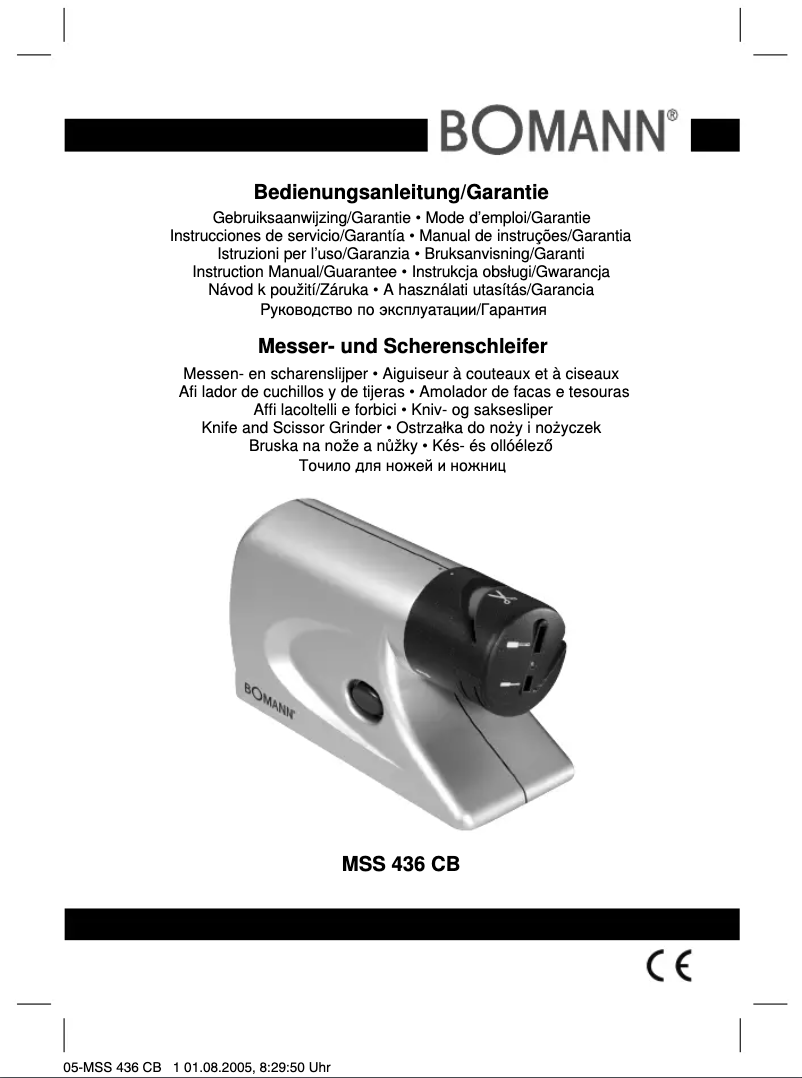 Page 1 de la notice Manuel utilisateur Bomann MSS 436 CB